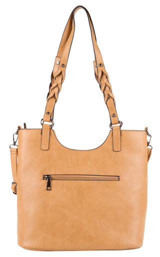 Thumbnail 3: SAM & HADLEY Faux Leather Embellished Satchel 