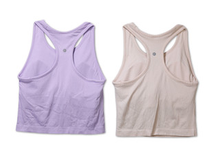Thumbnail 2: 90 Degree Women's Active 2 Pk Racerback Crop Tank Tops 