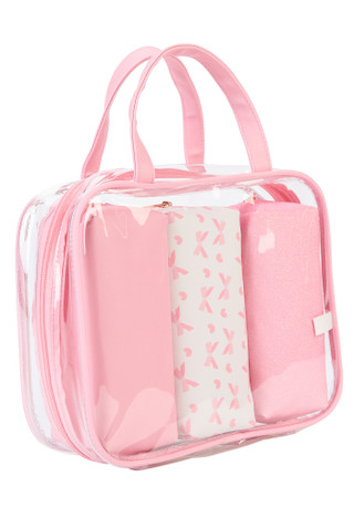 Thumbnail 2: BLUSH CRUSH 4 Pc Cosmetic Travel Bag Set 