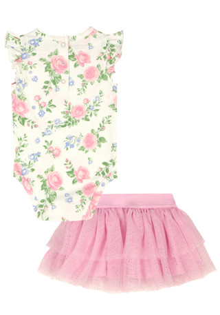 Thumbnail 5: Juicy Couture Baby Girls 2 Pc Bow Skirt Set 
