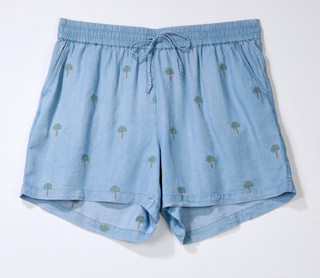 Thumbnail 1: Philosophy Plus Embroidered Palm Tree Shorts 
