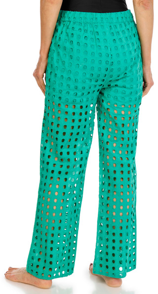Thumbnail 3: SURF GYPSY Women's Box Eyelet Swim Cover Up Pants 
