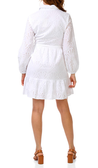 Thumbnail 2: Kings Road Women's Long Sleeve Eyelet Dress 