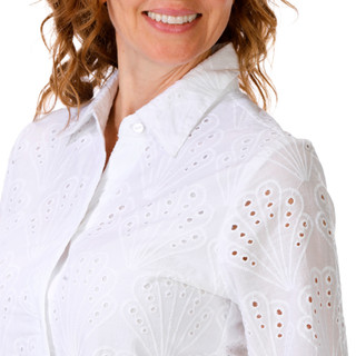 Thumbnail 4: Kings Road Women's Long Sleeve Eyelet Dress 