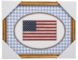 Thumbnail 1: Six Trees 14x11 American Flag Wall Art 