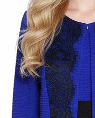 Thumbnail 8: NY COLLECTION Petite 2 Pc. Ponte Cropped Jacket & Dress Set 