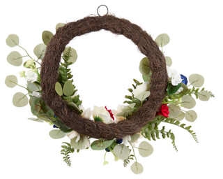 Thumbnail 2: Supreme Silk 16 In Americana Silk Wreath 