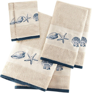 Thumbnail 1: Madison Park Madison Park Bayside 6-pc. Embroidered Towel Set 