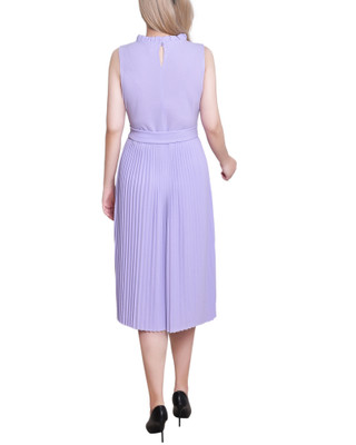 Thumbnail 2: NY COLLECTION NY Collection Womens Solid Sleeveless Crepe Dress 