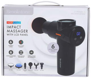 Thumbnail 1: Brookstone Brookstone Hot Cold Impact Massager with LCD Panel 