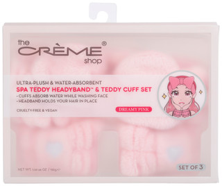 Thumbnail 1: Creme Shop The Creme Shop Dreamy Pink Bow Spa Teddy Headband and Cuffs 