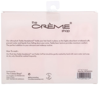 Thumbnail 2: Creme Shop The Creme Shop Dreamy Pink Bow Spa Teddy Headband and Cuffs 