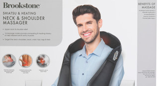 Thumbnail 3: Brookstone Brookstone Shiatsu & Heating Neck & Shoulder Massager 