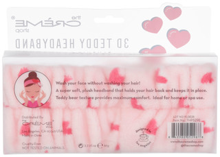 Thumbnail 2: Creme Shop The Creme Shop Pink Hearts Spa Teddy Headband 