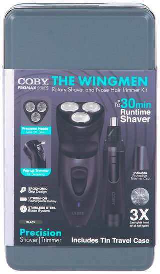 Thumbnail 1: Coby Coby Mens Rotary Shaver & Nose Hair Trimmer Kit 