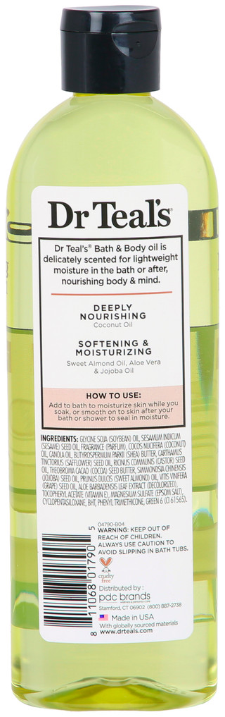 Thumbnail 2: Dr Teals Dr Teals 8.8 oz Moisturizing Bath & Body Coconut Oil 