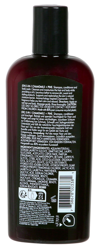 Thumbnail 2: American Crew American Crew 8.4 oz 3-in-1 Chamomile +  Pine Body Wash 
