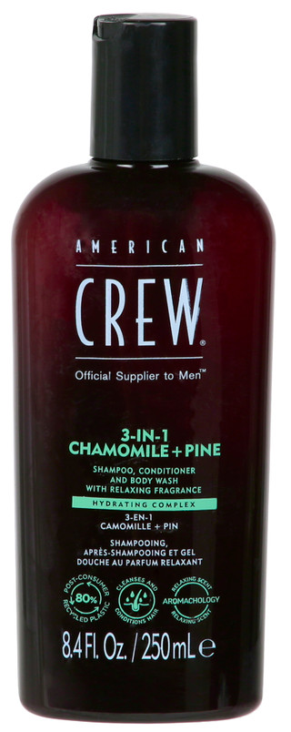 Thumbnail 1: American Crew American Crew 8.4 oz 3-in-1 Chamomile +  Pine Body Wash 