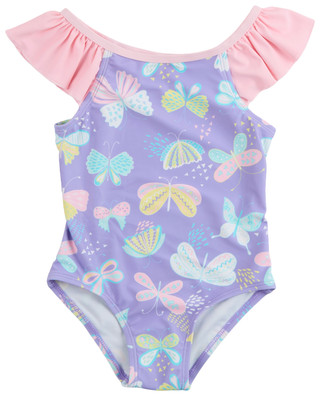 Thumbnail 1: Floatimini Floatimini Little Girls One Piece Butterfly Swimsuit 