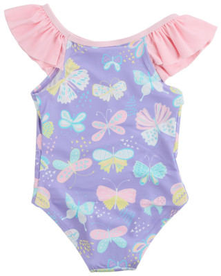 Thumbnail 2: Floatimini Floatimini Little Girls One Piece Butterfly Swimsuit 