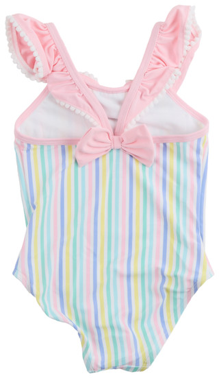 Thumbnail 2: Floatimini Floatimini Little Girls One Piece Striped Swimsuit 