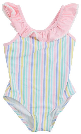 Thumbnail 1: Floatimini Floatimini Little Girls One Piece Striped Swimsuit 