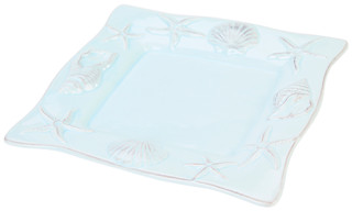 Thumbnail 2: BLUE SKY 9 In Coastal Square Plate 