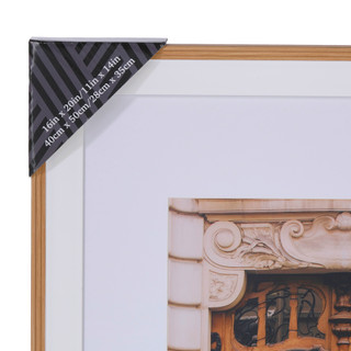 Thumbnail 4: CONCEPTS IN TIME 16"x20" Natural Ridge Two-Tone Frame with 11x14 Mat 