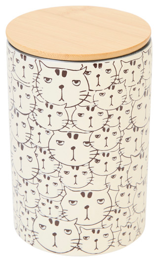 Thumbnail 1: BLUE SKY 8 in Cat Face Repeat Canister  