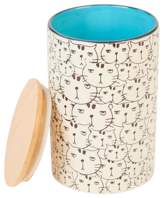 Thumbnail 2: BLUE SKY 8 in Cat Face Repeat Canister  
