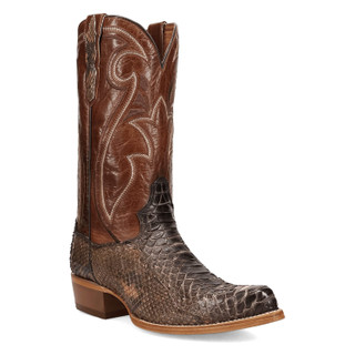 Thumbnail 1: DAN POST Men's Stryke Back Cut Python Western Boots 
