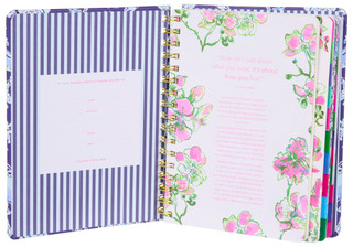 Thumbnail 3: LILLY PULITZER Sapphire Pool Barefoot Beachcomber 17-Month Large Agenda 