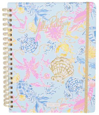 Thumbnail 1: LILLY PULITZER Bluette Lil Barefoot Beachcomber 17-Month Jumbo Agenda 