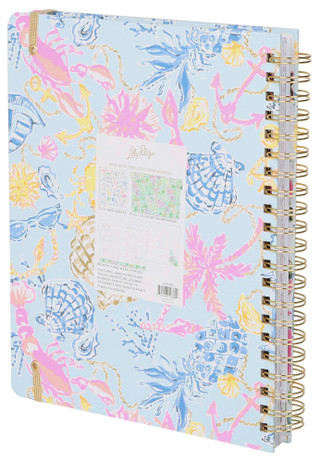 Thumbnail 2: LILLY PULITZER Bluette Lil Barefoot Beachcomber 17-Month Jumbo Agenda 