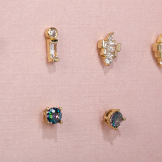 Thumbnail 2: BADGLEY MISCHKA Womens 3-Piece Stud Earring Boxed Set 