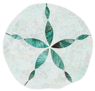 Thumbnail 1: JD Yeatts 16 in Green Mosaic Sand Dollar Wall Accent 