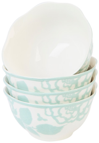 Thumbnail 1: Lenox 4 Pk Butterfly Meadow Cottage Rice Bowls 