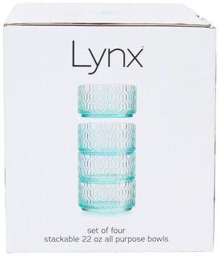 Thumbnail 2: Home Essentials 4 Pk Blue Glass All Purpose Bowls 