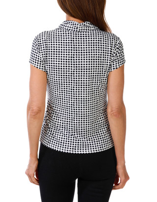 Thumbnail 2: T. Tahari Women's Petite Polka Dot Top  