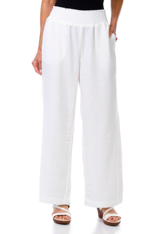 Thumbnail 1: CISONO Juniors Smocked Waist Flowy Beach Pants 