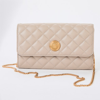 Thumbnail 1: Versace Quilted Leather Crossbody Medusa Clutch   