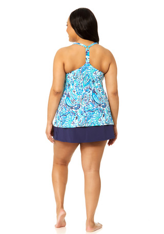 Thumbnail 2: Leilani Plus Racerback Swim Tankini 
