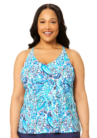 Thumbnail 1: Leilani Plus Racerback Swim Tankini 