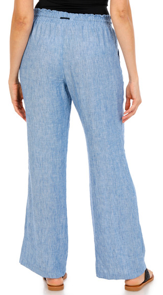 Thumbnail 3: CISONO Juniors Rope Waist Tie Linen Pants 