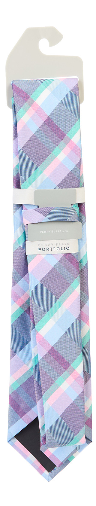 Thumbnail 3: Perry Ellis Men's Plaid Print Necktie 