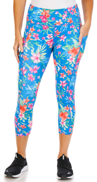 Thumbnail 1: VOGO Women's Active Print Capri Leggings 