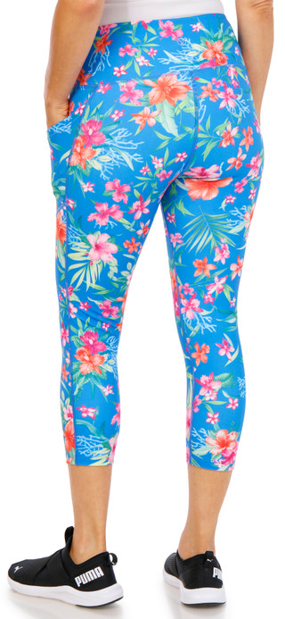 Thumbnail 2: VOGO Women's Active Print Capri Leggings 