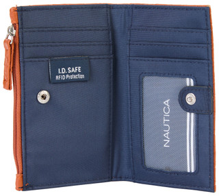 Thumbnail 3: Nautica Top Zip Bi-Fold Wallet 