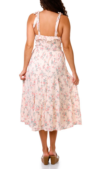 Thumbnail 2: Trixxi Juniors Sleeveless Ruffle Neck Midi Dress 