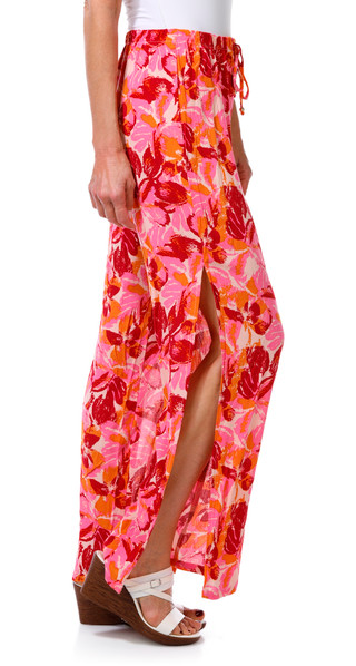 Thumbnail 3: Miken Women's Print Gauze Swim Cover Up Pants 